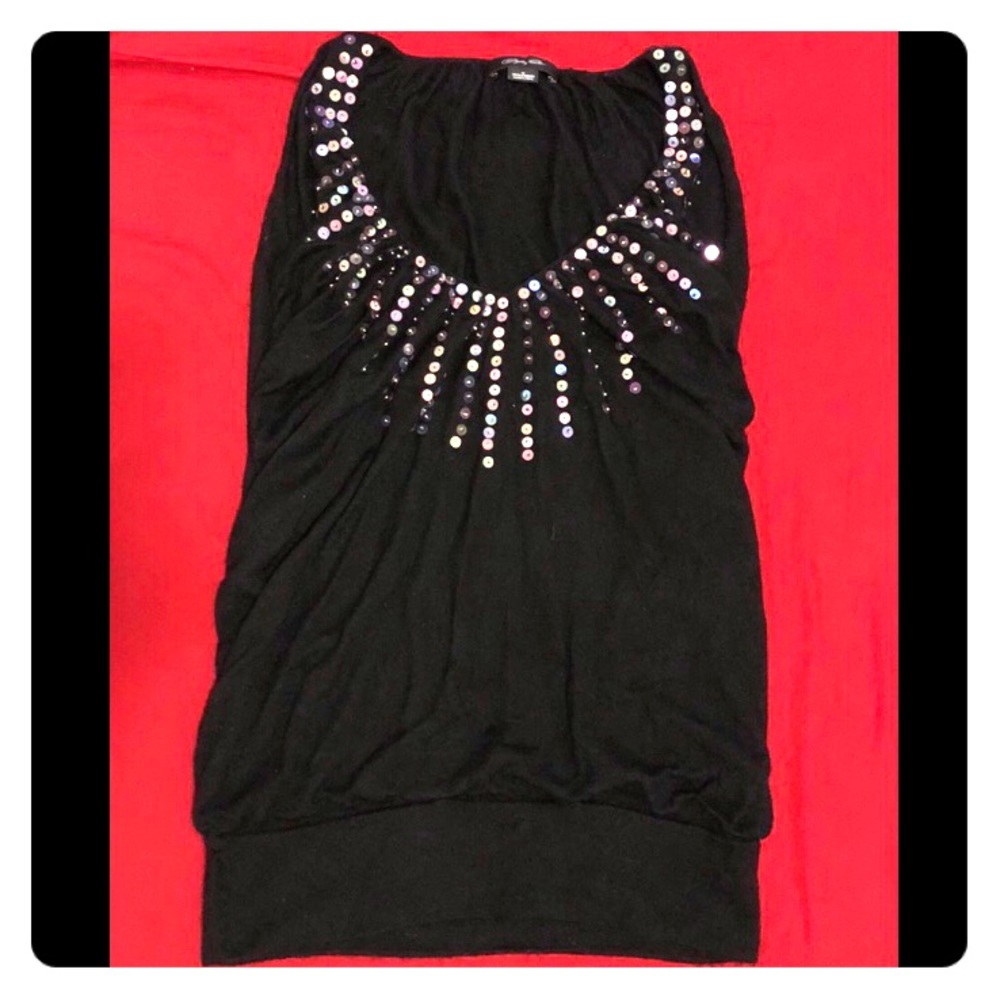 CHRISTOPHER FISCHER Cashmere Sequin Tank Top